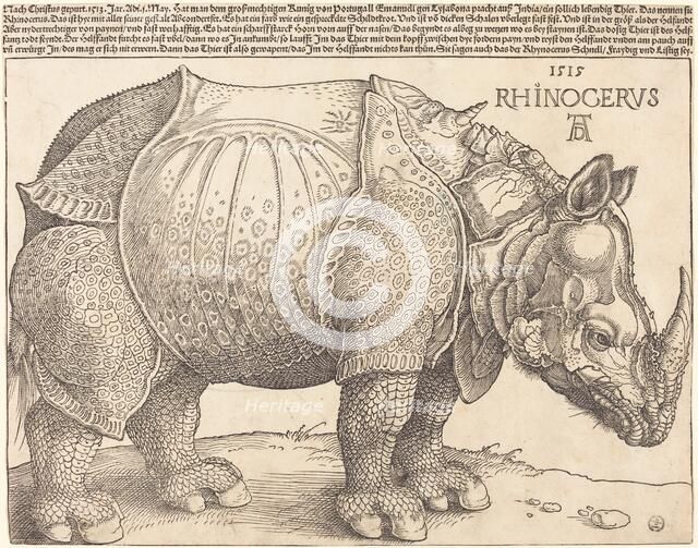 The Rhinoceros, 1515. Creator: Albrecht Durer.