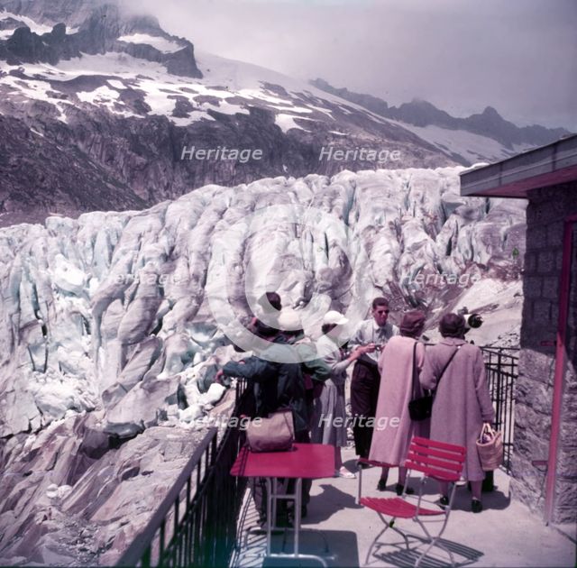 The Rhône Glacier, Switzerland, c1955.  Creator: Arthur Charles Kirby Ware.