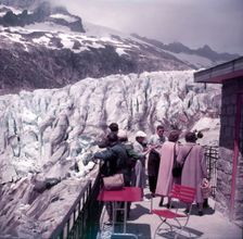 The Rhône Glacier, Switzerland, c1955. Creator: Arthur Charles Kirby Ware