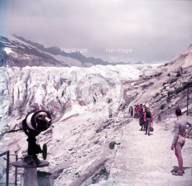 The Rhône Glacier, Switzerland, c1955.  Creator: Arthur Charles Kirby Ware.