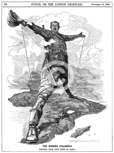 'The Rhodes Colossus', 1892 Artist: Edward Linley Sambourne