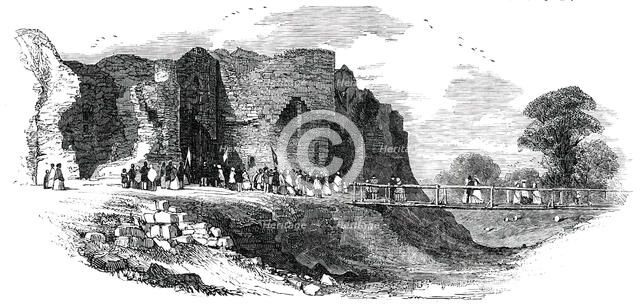 The Rhuddlan Royal Eisteddvod - Rhuddlan Castle, 1850. Creator: Unknown.