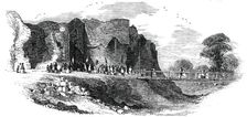 The Rhuddlan Royal Eisteddvod - Rhuddlan Castle, 1850. Creator: Unknown