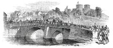 The Rhuddlan Royal Eisteddvod - the Procession to the Castle, 1850. Creator: Unknown