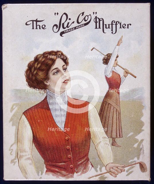 The 'Rico' Muffler, adverting poster, c1890. Artist: Unknown