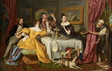 The rich hustler, 1836. Creator: Josef Danhauser the Younger