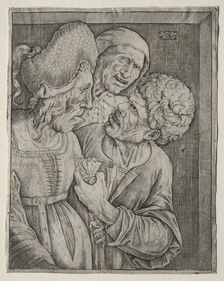 The Rich Old Woman. Creator: Agostino Musi (Italian, 1490-1540)