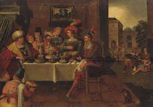 The Rich Man and Lazarus. Creator: School of Frans Francken I