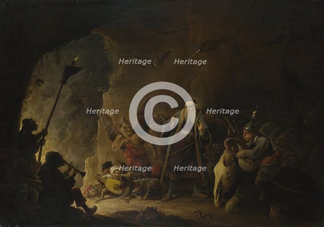 The Rich Man being led to Hell, c. 1647-1648. Artist: Teniers, David, the Younger (1610-1690)