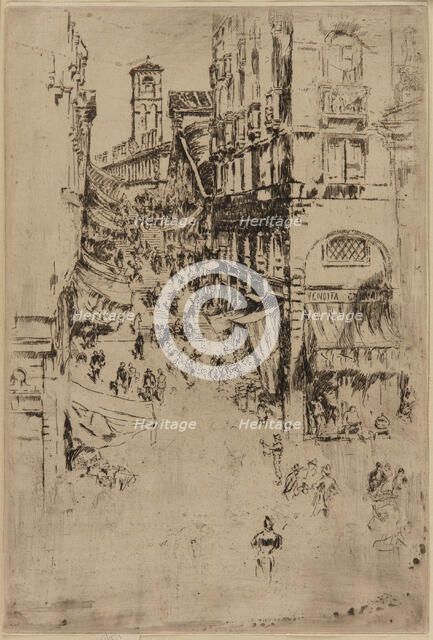 The Rialto, 1879-1880. Creator: James Abbott McNeill Whistler.