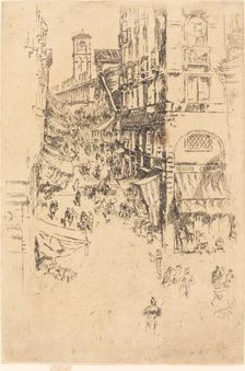 The Rialto, 1880. Creator: James Abbott McNeill Whistler