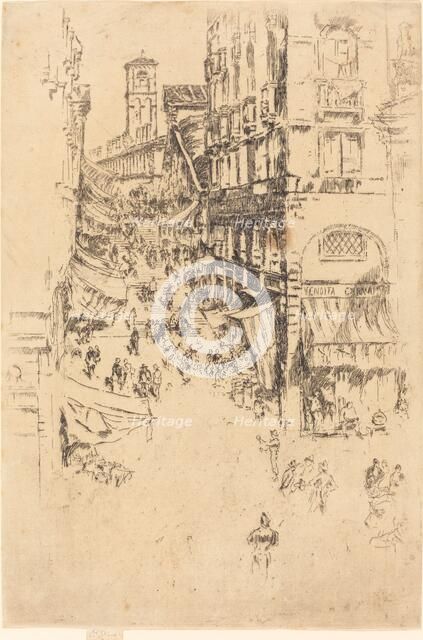 The Rialto, 1880. Creator: James Abbott McNeill Whistler.