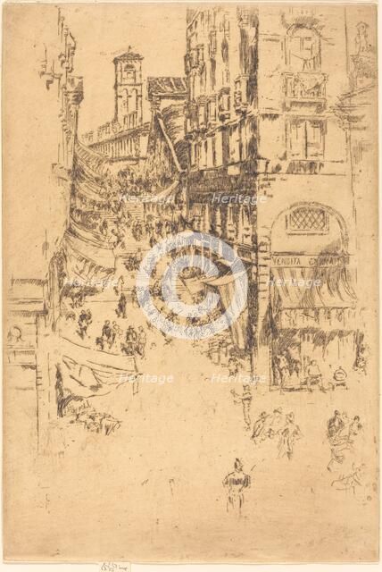 The Rialto, 1880. Creator: James Abbott McNeill Whistler.