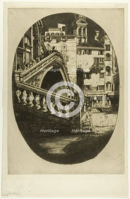 The Rialto, 1900. Creator: David Young Cameron.