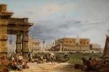 The Rialto, Venice, 1864. Creator: Edward Pritchett