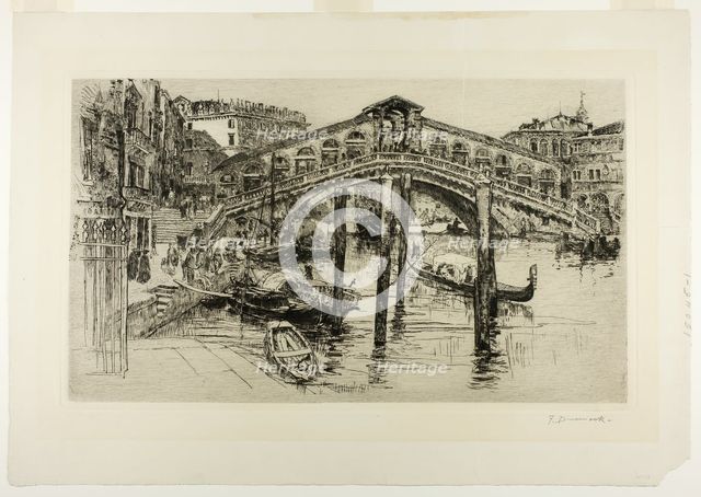 The Rialto, Venice, 1883. Creator: Frank Duveneck.