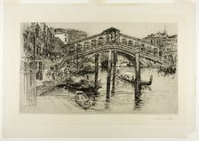 The Rialto, Venice, 1883. Creator: Frank Duveneck