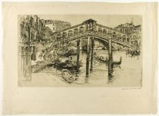 The Rialto, Venice, 1883. Creator: Frank Duveneck