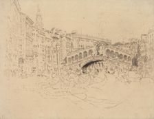 The Rialto, Venice, 1883. Creator: Joseph Pennell