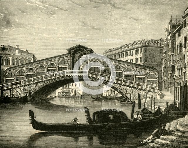 'The Rialto, Venice', 1890.   Creator: Unknown.