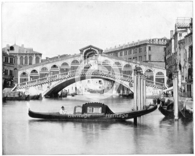 The Rialto, Venice, late 19th century.Artist: John L Stoddard