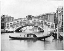 The Rialto, Venice, late 19th century.Artist: John L Stoddard