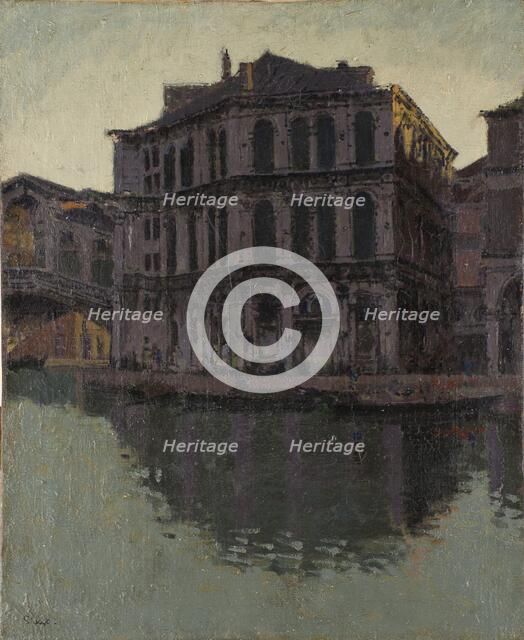 'The Rialto bridge and the Palazzo dei Camerlenghi', 1902-04. Artist: Walter Richard Sickert