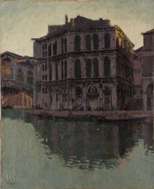 The Rialto bridge and the Palazzo dei Camerlenghi 1902-04. Creator: Walter Richard Sickert