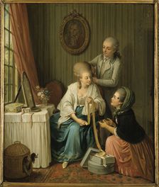 The ribbon merchant. Creator: Sigmund Freudenberger