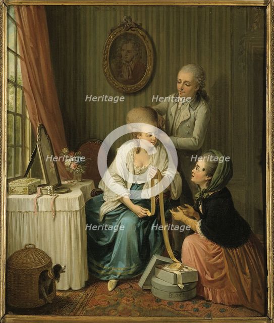 The ribbon merchant. Creator: Sigmund Freudenberger.