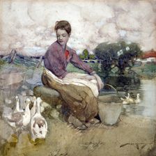 The right of way, 1902. Creator: William Lee-Hankey