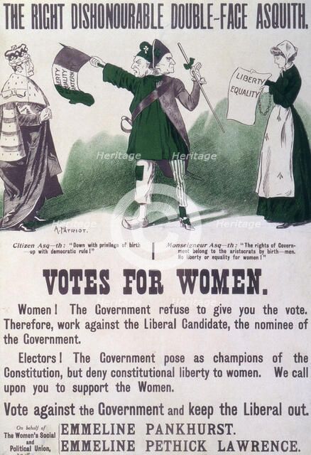 'The Right Dishonourable Double-face Asquith', c1910. Artist: A Patriot