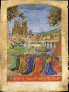 The Right Hand of God Protecting the Faithful against the Demons, ca. 1452-1460. Creator: Jean Fouquet