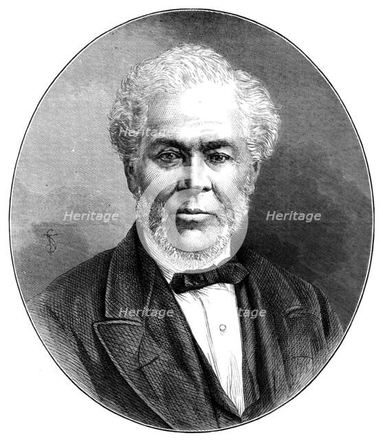 The Right Hon. Andrew Lusk, M.P., Lord Mayor of London, 1873. Creator: Unknown.