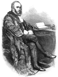 The Right Hon. Benjamin Samuel Phillips, the new Lord Mayor of London, 1865. Creator: Unknown