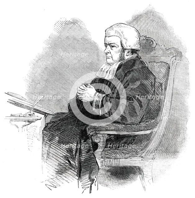 The Right Hon. Lord Truro, Lord High Chancellor, 1850. Creator: Unknown.