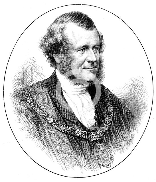 The Right Hon. Sills John Gibbons, the new Lord Mayor of London, 1871. Creator: Unknown.