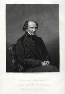 The Right Honourable John Russell, 1st Earl Russell, British Liberal statesman, c1880. Artist: DJ Pound