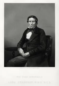 The Right Honourable John Singleton Copley, Lord Chancellor and politician, c1880. Artist: DJ Pound