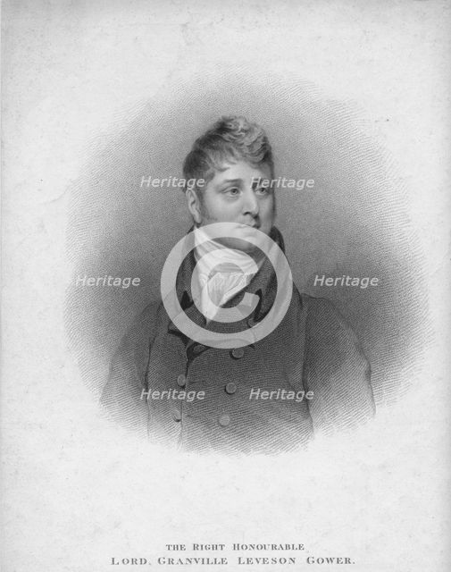 'The Right Honourable Lord Granville Leveson Gower', 1813. Creator: John Samuel Agar.
