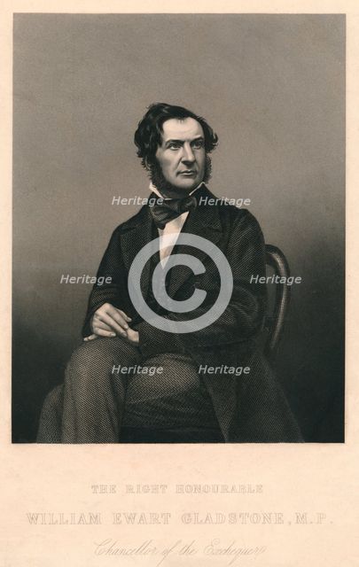 'The Right Honourable William Ewart Gladstone, M.P.', 1859. Creator: Daniel John Pound.