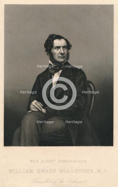 'The Right Honourable William Ewart Gladstone, M.P.', 1859. Creator: Daniel John Pound.