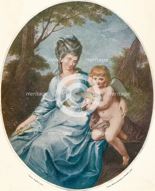 The Right Honourable the Marchioness of Townshend, 1792, (1903). Artist: Thomas Cheesman