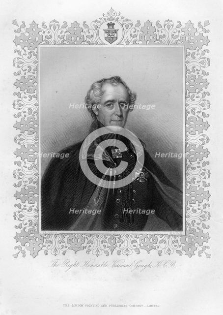 The Right Honourable Viscount Gough, 19th century.Artist: J Jackson