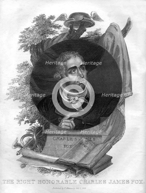 The Right Honorable Charles James Fox (1749-1806), 1816.Artist: I Brown