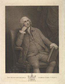 The Right Honorable Charles Pratt, 1st Earl Camden, Lord Chancellor, 1795. Creator: Francesco Bartolozzi