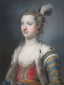 The Right Honorable Lady Mary Radcliffe (1732-1798), Wife of Francis Eyre, Esq., 1755. Creator: Francis Cotes (British, 1726-1770)