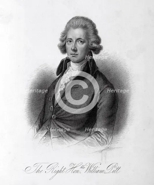 The Right Honble. William Pitt, c1780-c1800, (1834-1837). Creator: Samuel Freeman.