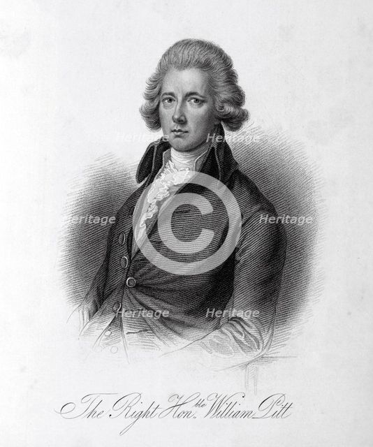 The Right Honble. William Pitt, c1780-c1800, (1834-1837). Creator: Samuel Freeman.