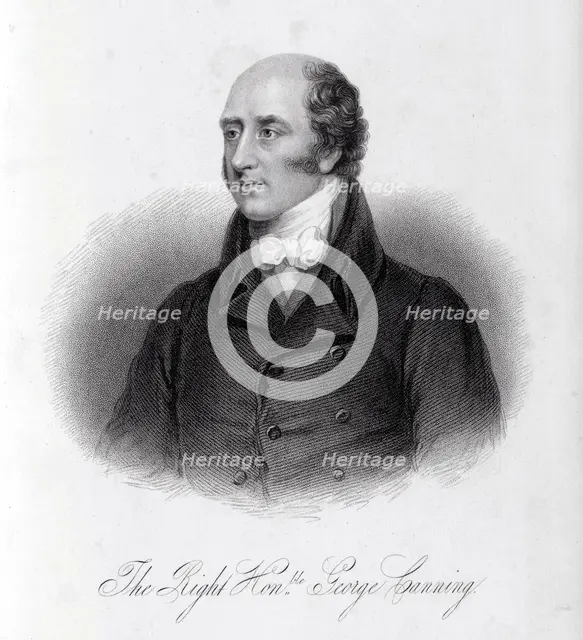 The Right Honble. George Canning, c1800-c1827, (1834-1837). Creator: Samuel Freeman.